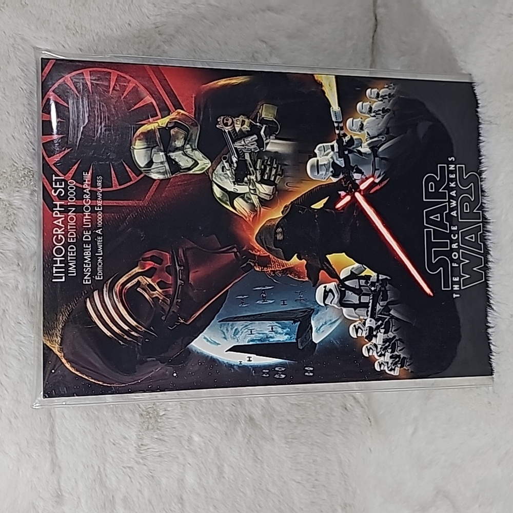 Disney Star Wars The Force Awakens Lithograph Set of 7 Limited Edition